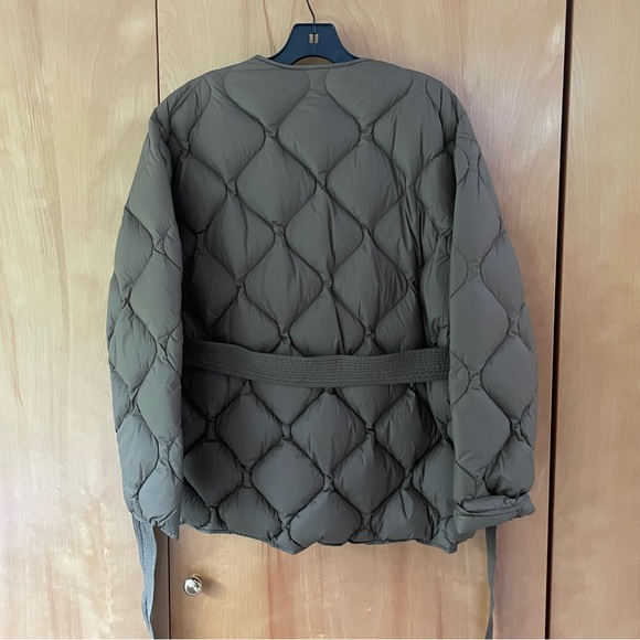 RAG & BONE Rudy Belted Quilted Shell Down Coat - Picture 4 of 15